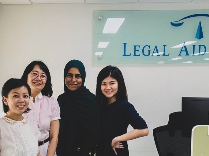 From left: Xin Hui, Lynette, Latifah, and Rae-Anne during the early days of their SLE training. Photo taken before COVID-19.